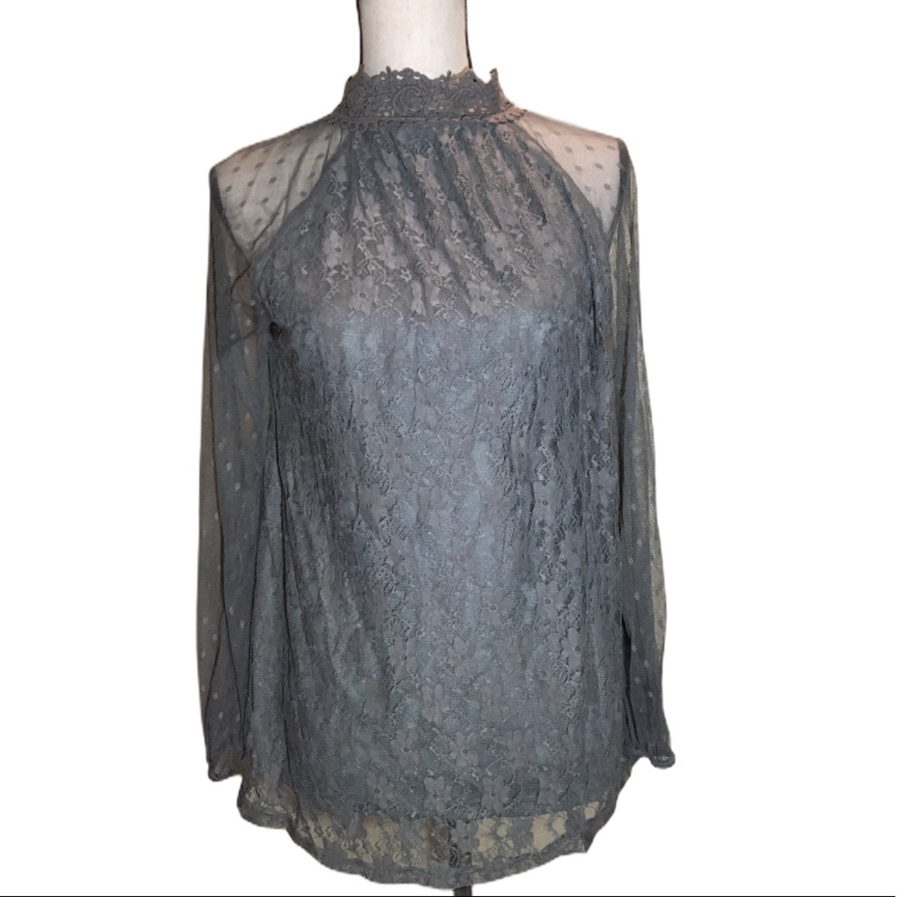 RYU Grey Lace Dress